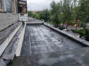 Крыша магазина, перекрытая материалом Технониколь, Красногорск, ул. Ленина, 5Б